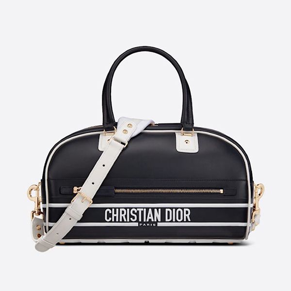 【すぐ届く】ディオール ヴァイブ コピー ミディアム ボウリングバッグ スムースカーフスキン 2色 M6202OOBR_M879